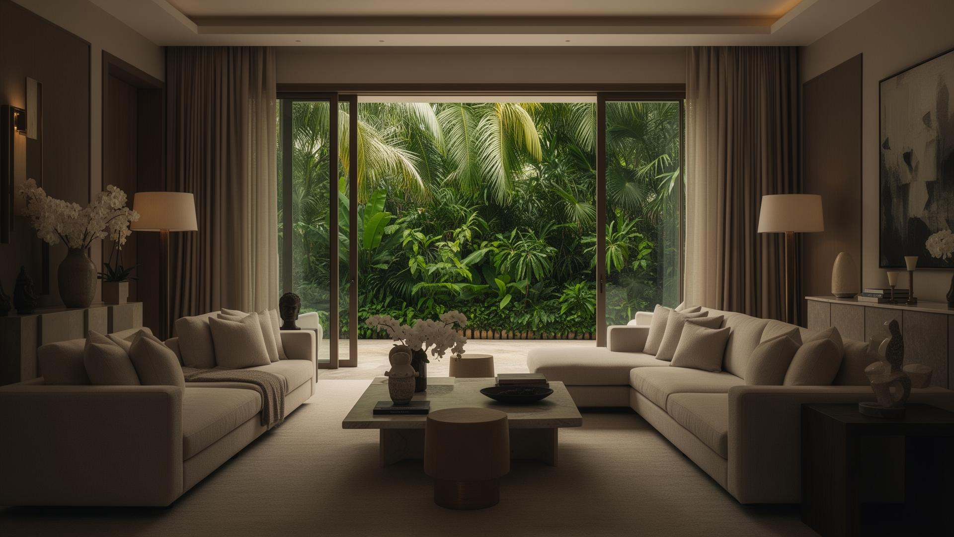 Intérieur luxueux rénové par Queen Of Renovation en Guadeloupe